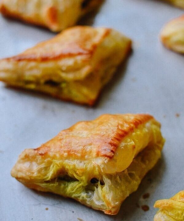 Beef Curry Puffs, by thewoksoflife.com