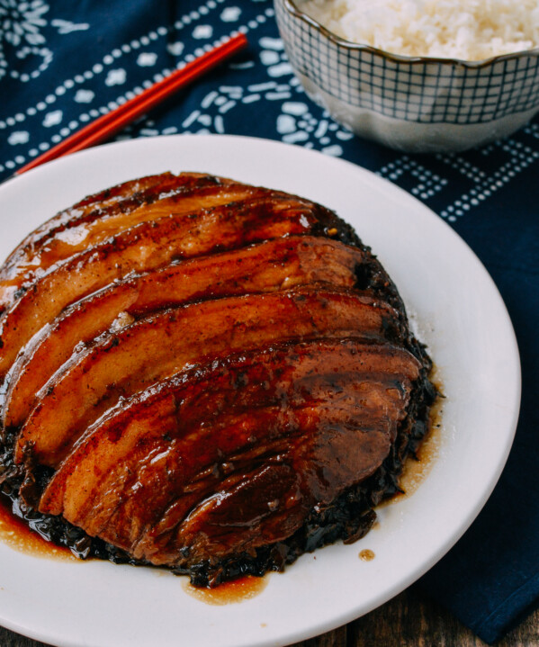 Chinese Mei Cai Kou Rou - Steamed Pork Belly with Preserved Vegetables